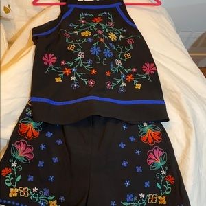 Two piece tank top and short set